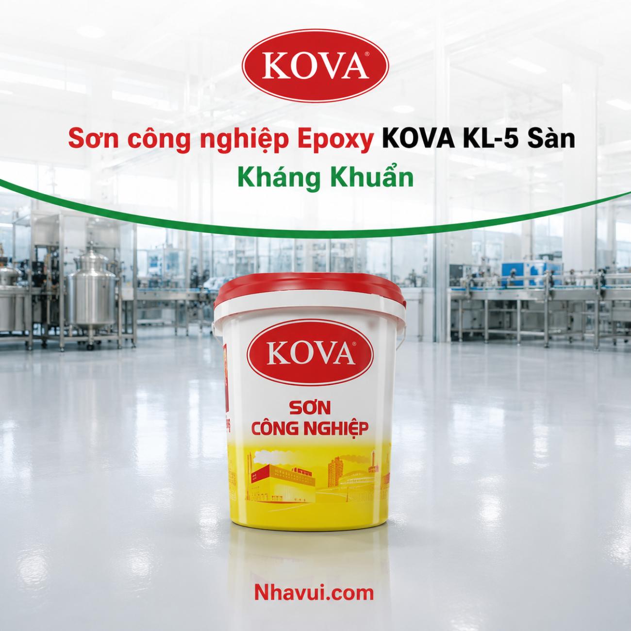 Sơn công nghiệp Epoxy KOVA KL-5 Sàn